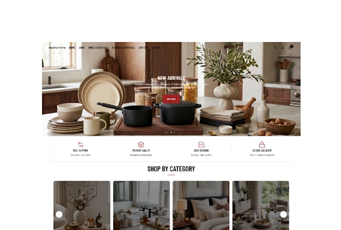 do shopify store setup and shopify dropshipping store design